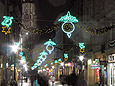 ulice krakowskie, kraków 2007, dekoracje świąteczne